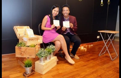 Dr. Tam Wai Jia with husband, Cliff, at her book launch