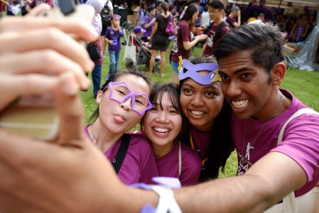 Volunteers at The Purple Parade